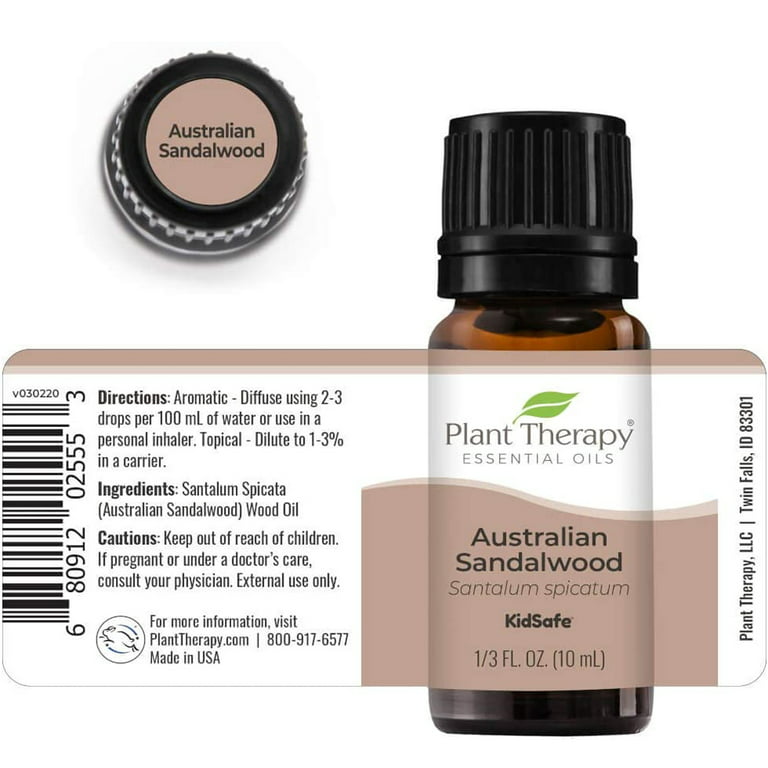 Sandalwood Essential Oil, 100% Pure Natural Aromatherapy Sandalwood Oil for  Diffuser (10ML)