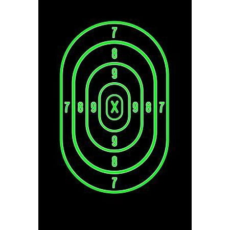 Notebook : Shooting Range Target Practice Sheet Bullseye Black Lined Journal Notebook Writing Diary - 120 Pages 6 x