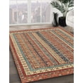 thumbnail image 2 of Ahgly Company Indoor Rectangle Abstract Camel Brown Abstract Area Rugs, 2' x 5', 2 of 6