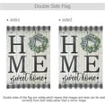 thumbnail image 3 of Home Sweet Home Magnolia Small Garden Flag 12x18 Double Sided Vertical Spring Farmhouse Rustic Black White Buffalo Check Plaid Flower Welcome Home Decor for Yard Lawn Patio House Outdoor, 3 of 6