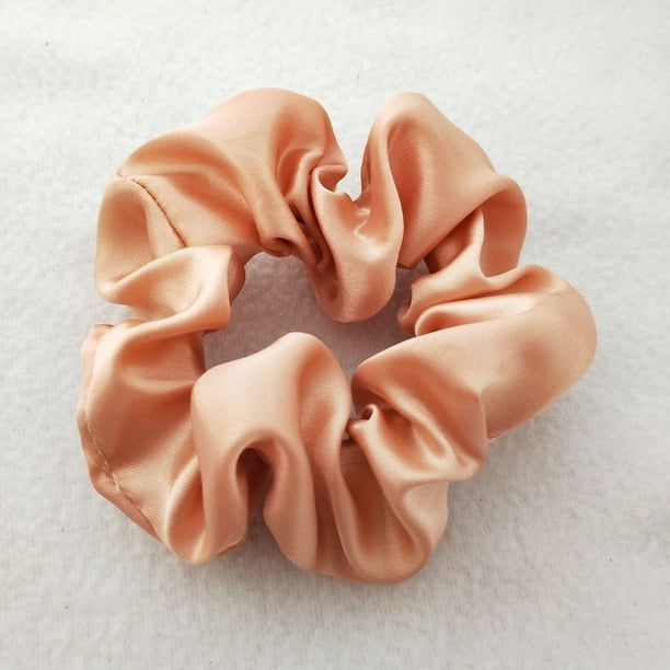 Anillo para el cabello de satén de 60 colores de color sólido Anillo para el cabello de satén de 204 colores Anillo para el cabello de intestino grueso Flor