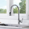 thumbnail image 3 of SUMERAIN Pull Down Kitchen Faucet Chrome Finish, Lead-Free Stainless Steel Single Handle High Arc Kitchen Tap, 3 of 10