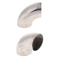 thumbnail image 1 of S SERENABLE Pair 76mm 90 Degree Elbow Aluminum Intercooler Pipe Piping Tubing 2/3 Inch, 1 of 9