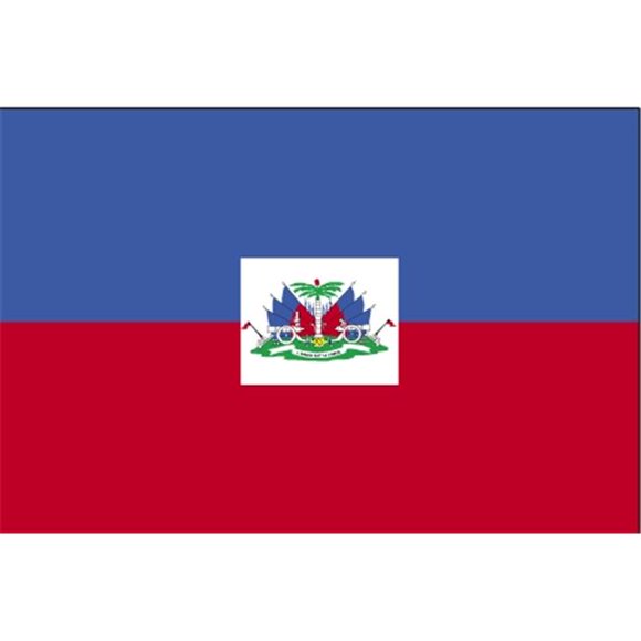 Annin Flagmakers 193364 5 ft. X 8 ft. Nyl-Glo Haiti Government Flag