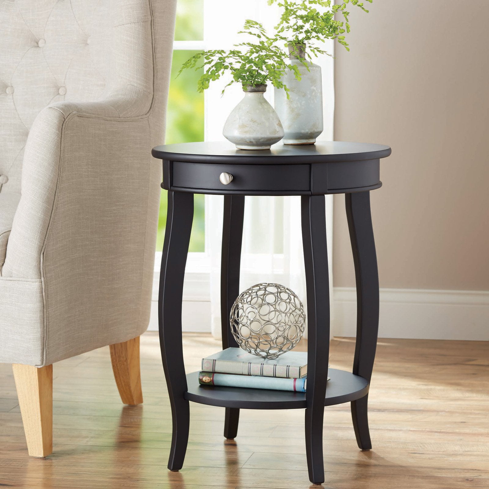 Better Homes Gardens Round Accent Table With Drawer Multiple Better Homes Gardens Round Accent Table With Drawer Multiple Colors Com