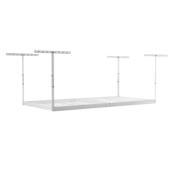 MonsterRax 4x8 Overhead Garage Storage Rack 600lb Weight Capacity - 18" - 33" Adjustable Height