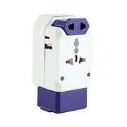 Protege All in One Worldwide Travel Adapter with 1 USB Port. Use with up to 4 devices at once, type A and C