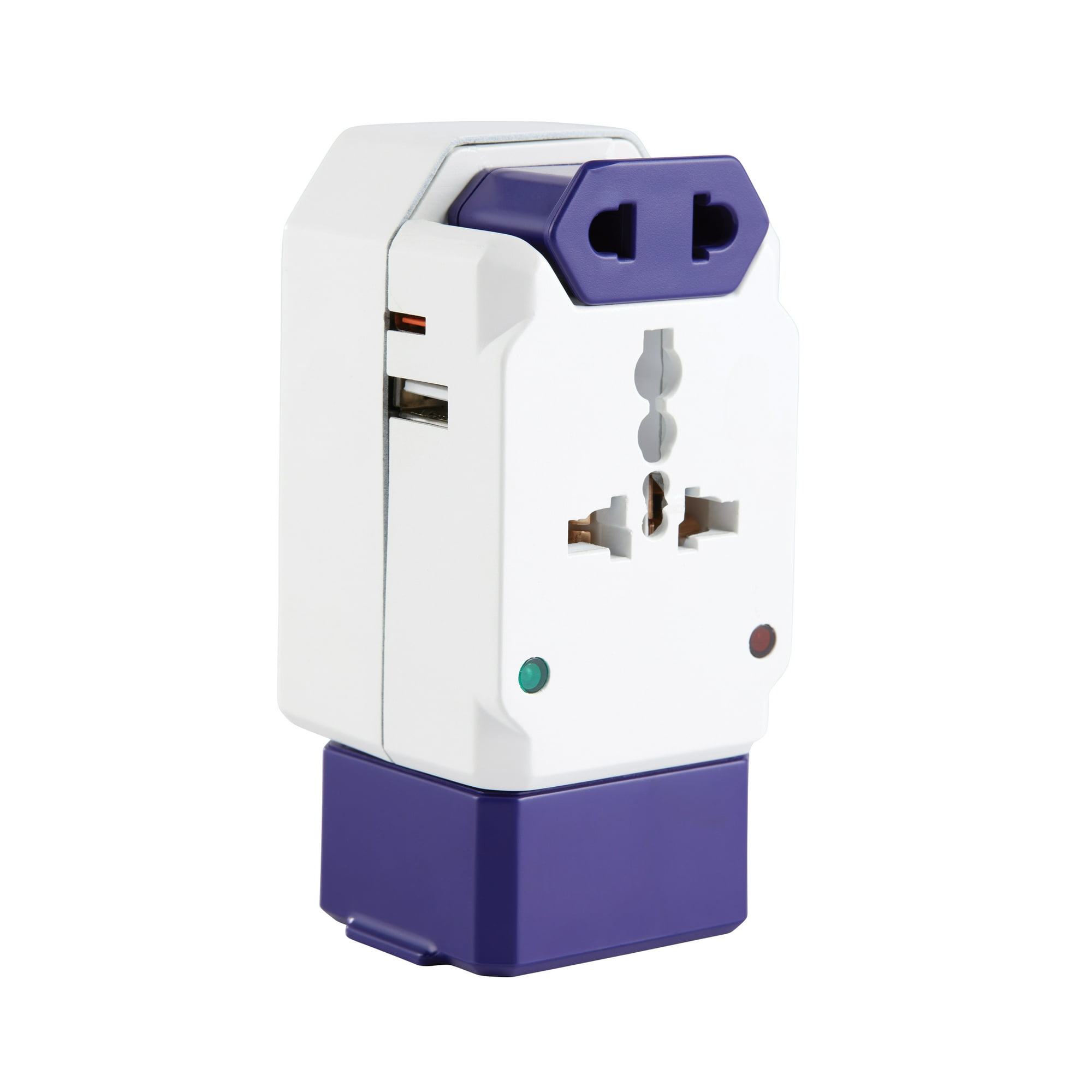 Protege All in One Worldwide Travel Adapter with 1 USB Port. Use with up to 4 devices at once, type A and C
