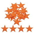 thumbnail image 1 of Parche bordado de 5 estrellas pequeño de Uxcell para ropa 1.14x1.14" Paquete de 15 Naranja, 1 of 7