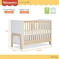 thumbnail image 5 of Fisher Price Iris 5-in-1 Convertible Crib by Dream On Me in White + Natural, 5 of 16