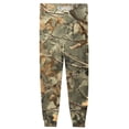 thumbnail image 5 of Men's Camouflage Print Jogger Pajama Pants, Drawstring Two Pocket Cuffed Lounge Sleep Trousers Nightwear Slacks, Yellow, 3XL, 5 of 6