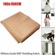 Copper Fabric Blocking RFID EMF/EMI Protection Radiation/Singal/WiFi Shielding,40x43.2inch