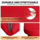 thumbnail image 2 of Mantel LGJIAOJIAO de spandex rojo de 6 pies para mesa rectangular, 2 of 7