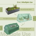 thumbnail image 2 of MQINGHOS 8x4x2ft Outdoor Metal Raised Garden Bed with 2 Large Screen Windows, Galvanized Raised Garden Bed for Strawberry, Tomato, Egetables, Flowers, 2 of 8