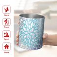 thumbnail image 5 of 12oz Coffee Tumblers Blue Floral Leaf Pattern Stainless Steel Vacuum Insulated Travel Tumbler Coffee Cups Mug with Lid and Straw with Cleaning Brush for Cold & Hot Drinks, 5 of 5