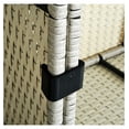 thumbnail image 6 of Outdoor Sectional Sofa Clips - 10 Pack Furniture Connectors - Wicker Patio Couch Fasteners - Windproof Clips for Rattan Furniture - Black, 6 of 9