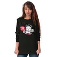 thumbnail image 3 of Betty Boop Heart Angel Wings Ooh LaLa Women's Long Sleeve T Shirt Brisco Brands S, 3 of 6