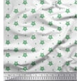 thumbnail image 1 of Soimoi Green Rayon Fabric Artistic Floral Decor Fabric Printed Yard 42 Inch Wide, 1 of 3