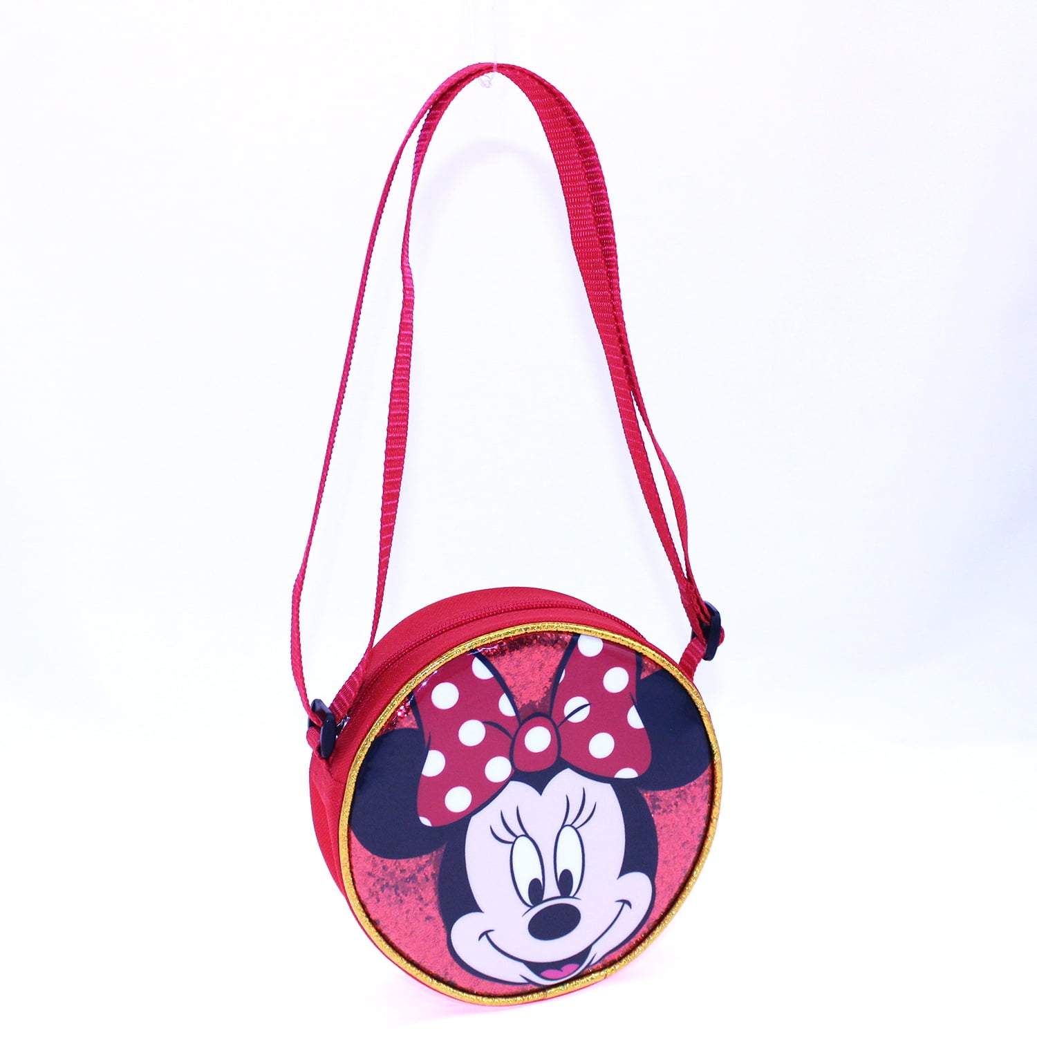 Disney Girls' Minnie Mouse Canteen Crossbody Shoulder Bag