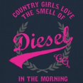 thumbnail image 3 of Country Girl Love Smell Of Diesel Women's Long Sleeve T-shirt Pink Truck Fuel Southern Cowgirl Western Rodeo Pride Life Gift, 3 of 7