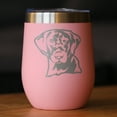 thumbnail image 2 of Bevvee Insulated Wine Tumbler 12 oz Labrador Face Labrador Lover Gifts Tumblers, 2 of 4