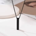 thumbnail image 4 of Collares de urna para cenizas para mujeres y hombres, collar con colgante de cremación para cenizas, joyería conmemorativa de acero inoxidable, 4 of 5