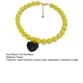 thumbnail image 4 of huanledash Pet Necklace Extended Length Adjustable Beads Hear Pendant Candy Color Cat Dog Collar Necklace Pet Accessories, 4 of 8