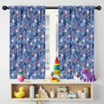 thumbnail image 5 of Blackout Kids Curtains,Blue Baseball Silhouette Pattern Childrens Insulated Curtains Set Of 2,Bedroom Essentials,Toddler Room Decor 42"x54", 5 of 5