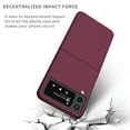 thumbnail image 3 of Decase Phone Cover for Samsung Galaxy Z Flip4 ,Ultra Slim Fit Lightweight Hard PC Matte Case Shockproof Drop-proof Scratch-resistant Phone Case for Samsung Galaxy Z Flip4 5G,Winered, 3 of 7