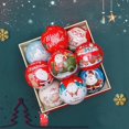 thumbnail image 3 of 2 Pcs Christmas Candy Ball Box Hanging Decorations, Tinplate Candy Balls Jars, Christmas Tree Hanging Ball Pendant for Xmas Decor, Gifts, 3 of 8
