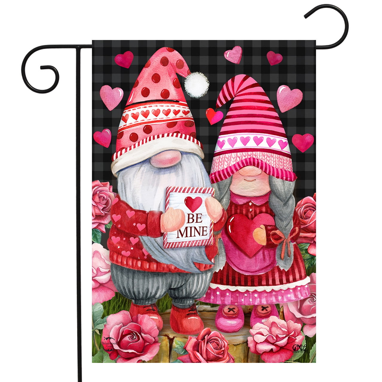 Briarwood Lane Thanksgiving Gnomes Humor Garden Flag - 12.5x18" Polyester Seasonal