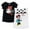 Black/white, variant on Disney Minnie Mouse Toddler Girls 2 Pack T-Shirts Toddler to Big Kid