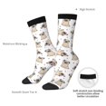 thumbnail image 4 of Logiee Pugs Print Adult Socks for Men & Women,Calf Socks, Ankle Socks,Boots Socks,Breathable Casual Sock,Unisex Crew Socks, 4 of 6