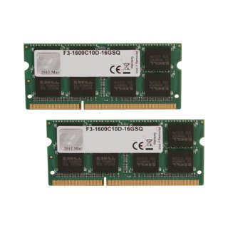 RAM 16GO 16GB DDR3 SODIMM SAMSUNG 2X8GB 2RX8 PC3L-12800S-11-13-F3  M471B1G73QH0