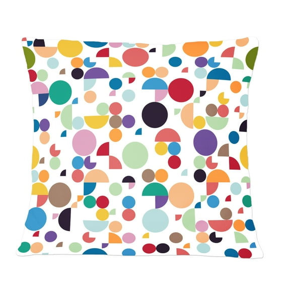 Designart Retro Abstract Circular I' Mid-Century Modern Throw Pillow - 12x20
