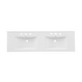 thumbnail image 3 of 60 inch Vanity Top Bathroom Sink with 3 Holes, 3 of 8