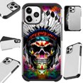 thumbnail image 1 of Compatible with iPhone 12 | iPhone 12 Pro Hybrid Fusion Guard Phone Case Cover (Skull Chief FF), 1 of 1