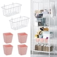 thumbnail image 7 of Large Grid Wall Baskets Cups, 6PC Gridwall Accessories Set Hanging Shelf Basket Bins Organizer, 7 of 7