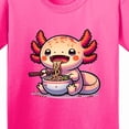 thumbnail image 4 of Inktastic Funny Axolotl Ramen Lover Youth T-Shirt, 4 of 5