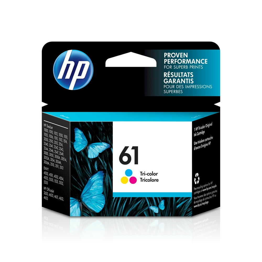 HP 61 Ink Cartridge, Tricolor (CH562WN)