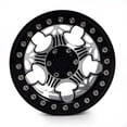 thumbnail image 3 of 1 llanta de rueda con bloqueo de talón CNC de 2,2 pulgadas para coche de control remoto a escala 1:10. Negro, 3 of 7