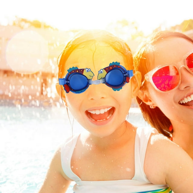 Lunettes de Natation Imperméables Réglables, Lunettes de Natation Anti-Buée, Imperméables Protègent les Yeux Assurant une Vision Claire pour les Enfants