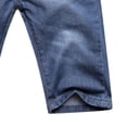 thumbnail image 4 of Gubotare Boys Baggy Jean Shorts Loose Fit Vintage Wide Leg Jorts Y2K Streetwear Hip Hop Casual Denim Shorts Teen Elastic Waist Bermuda Size 7-8 (Dark Blue,7-8 Years), 4 of 6