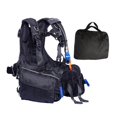 thumbnail image 4 of Compensador flotabilidad, ajuste flotabilidad, accesorio buceo, correas ajustables, color negro, con bolsillos para lastre, chaleco buceo. M, 4 of 8