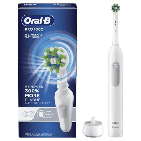 Oral-B Pro 1000 Rechargeable Electric Toothbrush, White, 1 Ct