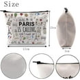 thumbnail image 2 of Paris Themed Gifts Paris Is Calling And I Must Go Cosmetic Bag Paris Lover Gift (Paris Is Calling Cosmetic Bag), 2 of 5