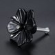 thumbnail image 5 of 1set Black Rose Knob w / Tornillo Vintage Aleación Agujero de un solo agujero Mueble Flor Pull Gabinete Door Cajera Caja 41 * 37mm, 5 of 6