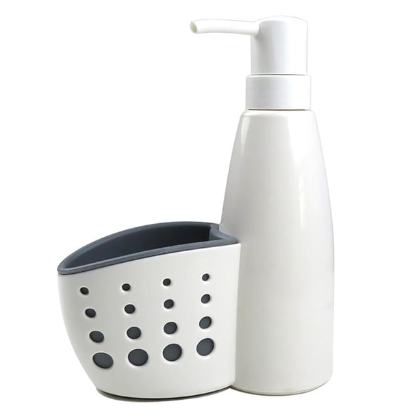 Dispensador De Detergente Líquido Dos En Uno Para El Hogar, Soporte Para Jabón, Botella De Champú Para Baño, Organizadores De Cocina Y Baño Vogacara HA015479-00