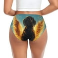 thumbnail image 3 of Golden Cloud Winged Dog Womens Briefs Underwear, No Show Seamless Underwear for Women, Soft Stretch Women's Panties, Classic Hipster Panties Bikini Underwear Briefs for Ladies, 3 of 6
