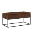 thumbnail image 4 of Walker Edison Modern Wood and Metal Lift-Top Coffee Table, Dark Walnut, 4 of 10